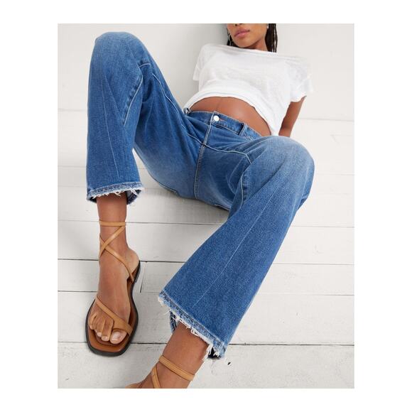 Hatch 'The Boyfriend' Blue Cotton Maternity Jean Size 29 - Picture 1 of 5